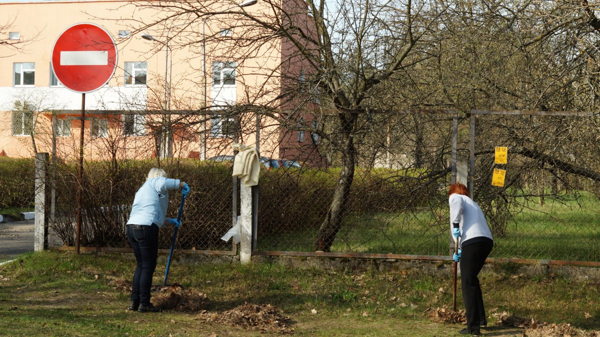 Работники Бобруйской центральной больницы приняли активное участие субботнике