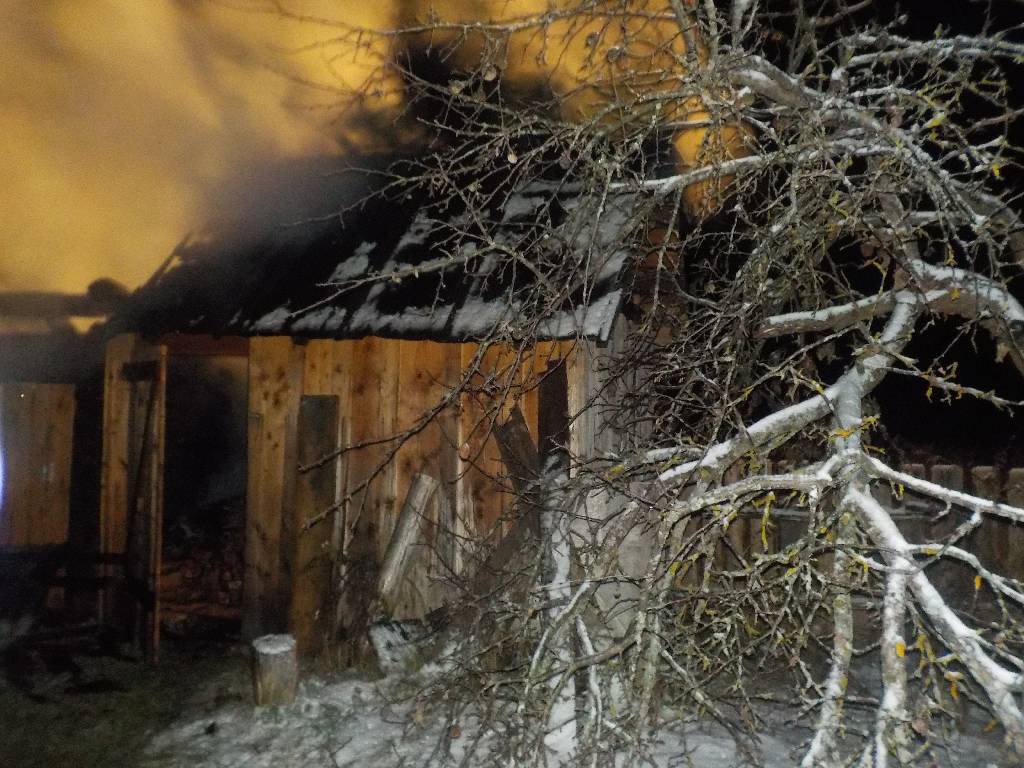 26 ноября 2018 года в 17-37 на пульт спасателям поступило сообщение о пожаре бани расположенной на территории частного домовладения в деревне Барсуки Бобруйского района.