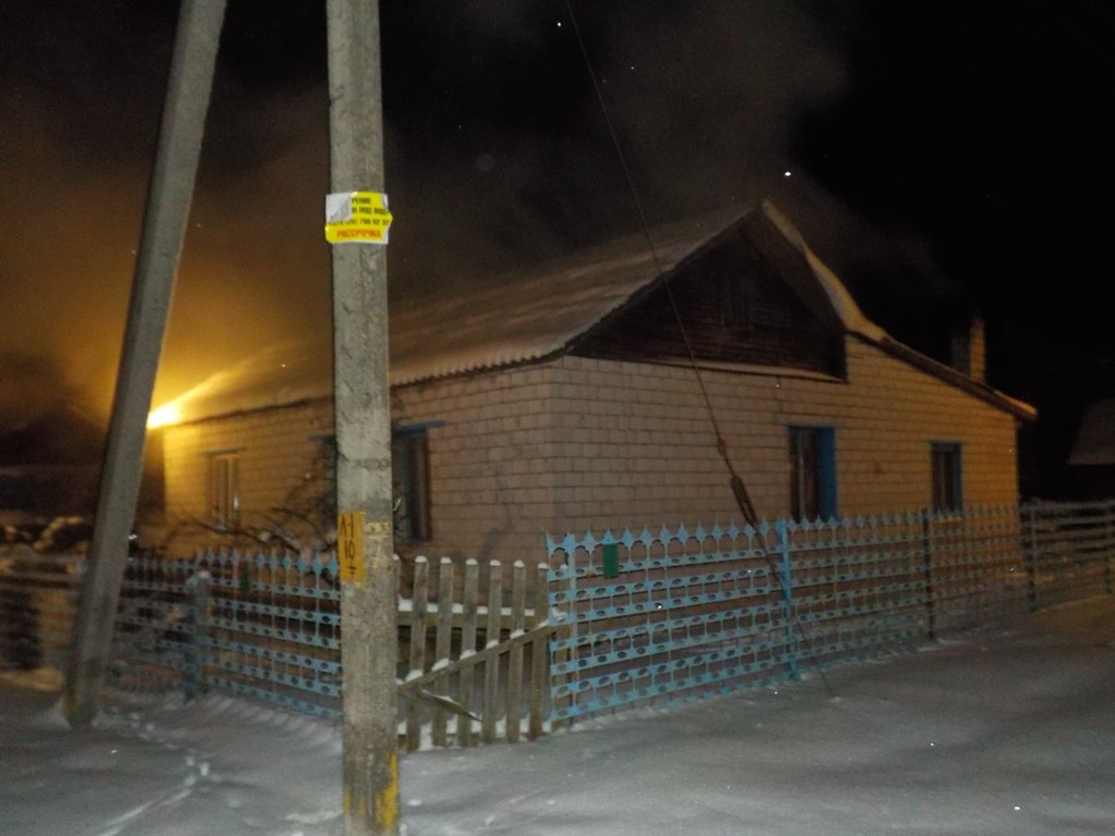 В Бобруйском районе первый пожар в 2019-м