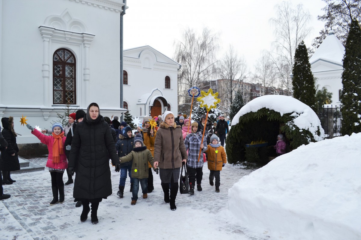 Рождественский городок в воскресной школе Рождественский городок в воскресной школе