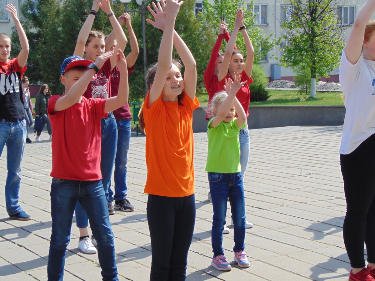 Флешмоб «Танцуй в ритме сердца» прошел в Бобруйске