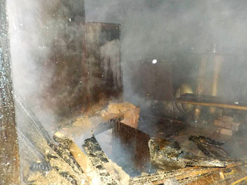 25 мая в 15-34 поступило сообщение о пожаре бани, расположенной по улице Строительная г.Бобруйска.