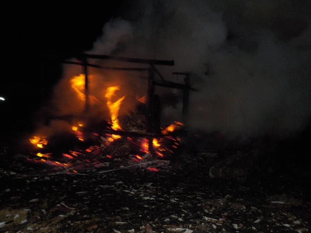 Ночью 15 июня спасателям, на номер 112, поступило сообщение о загорании хозяйственной постройки по ул. Школьной в аг. Ленино Бобруйского района.