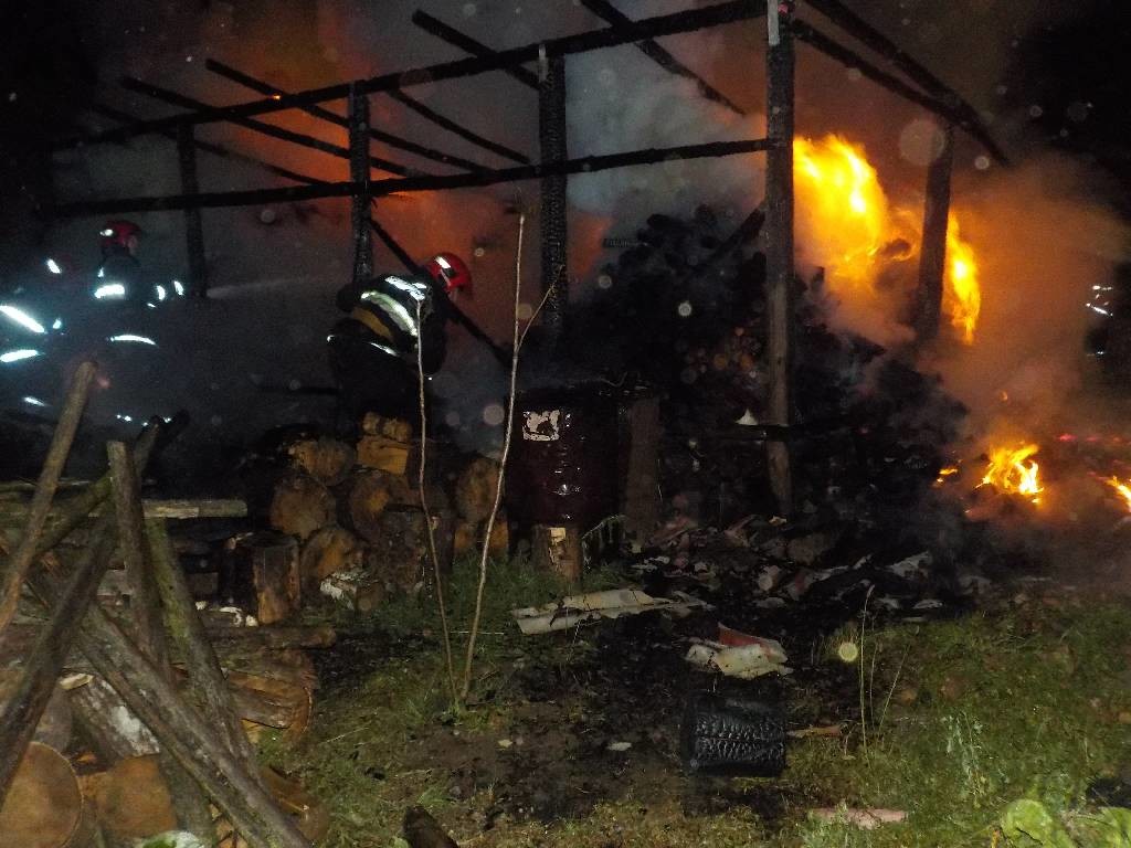 Ночью 15 июня спасателям, на номер 112, поступило сообщение о загорании хозяйственной постройки по ул. Школьной в аг. Ленино Бобруйского района.