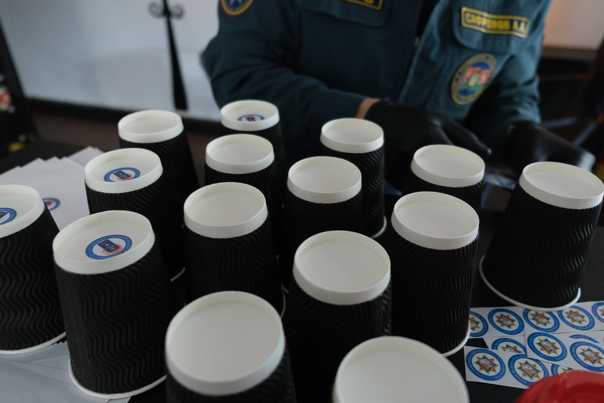 Акция бобруйских кофеен: на стаканчике с кофе - совет от МЧС