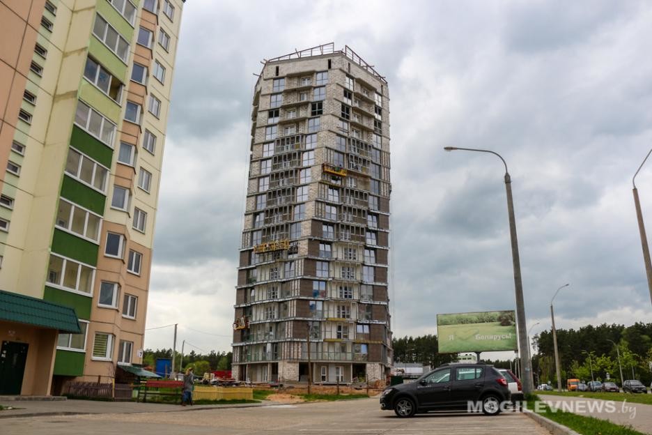 Первый в Беларуси спиральный дом планируют сдать в Могилёве в конце июня Первый в Беларуси спиральный дом планируют сдать в Могилёве в конце июня