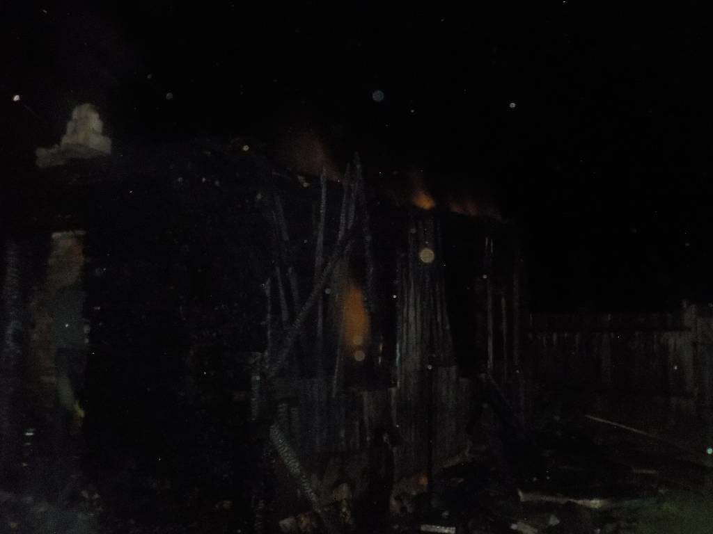 пожар в деревне осово
