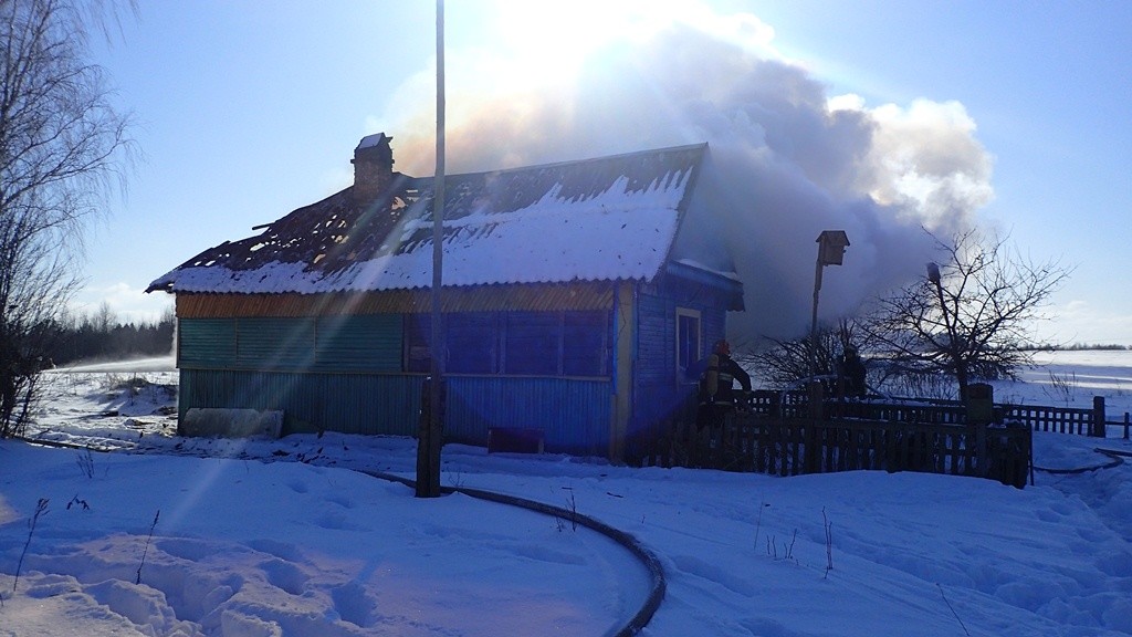 В Бобруйском районе на пожаре погибла пенсионерка