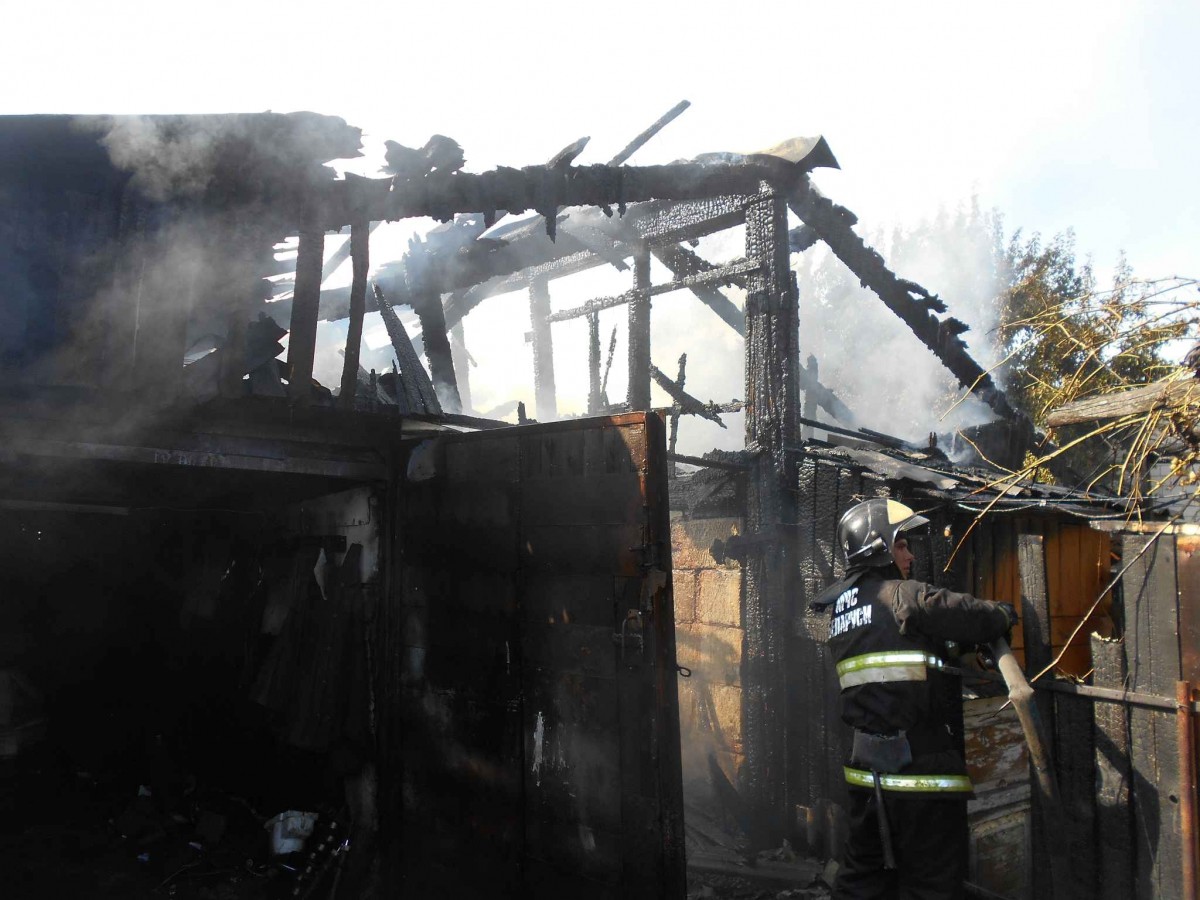 Непотушенный костер стал причиной пожара в Бобруйске