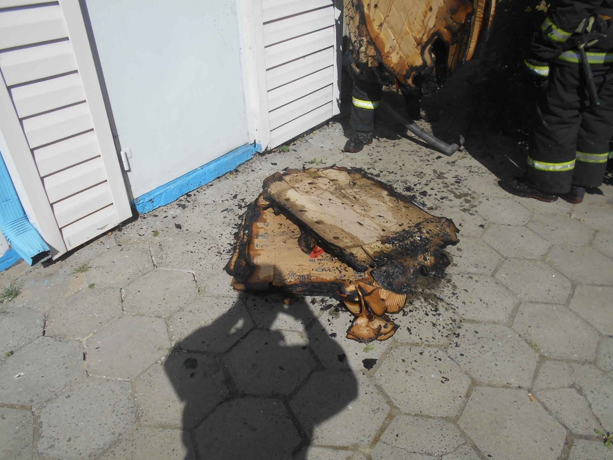 В Бобруйске горел павильон на проспекте Строителей