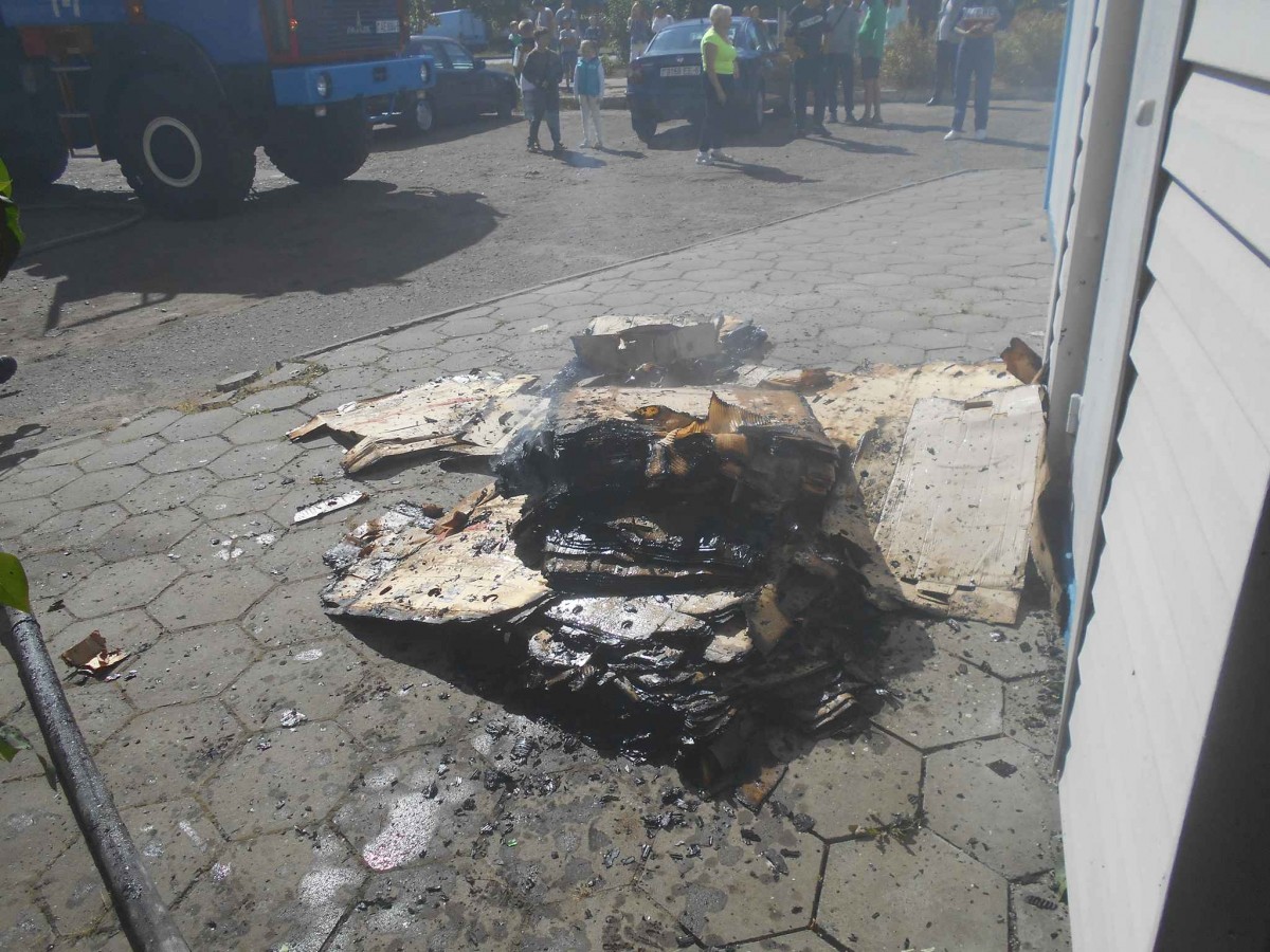В Бобруйске горел павильон на проспекте Строителей