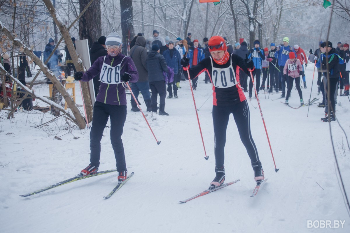 В Киселевичах прошли соревнования по лыжным гонкам среди любителей