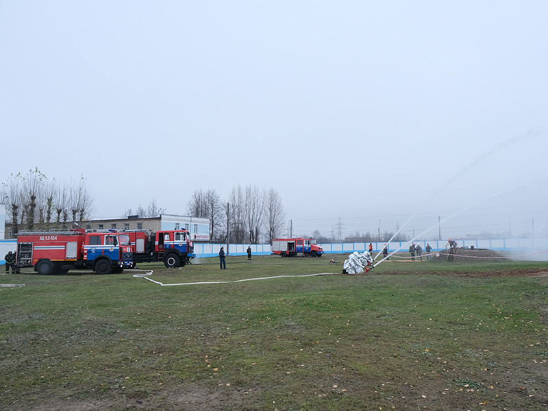 Тактико-специальные учения прошли на ТЭЦ-2 в Бобруйске