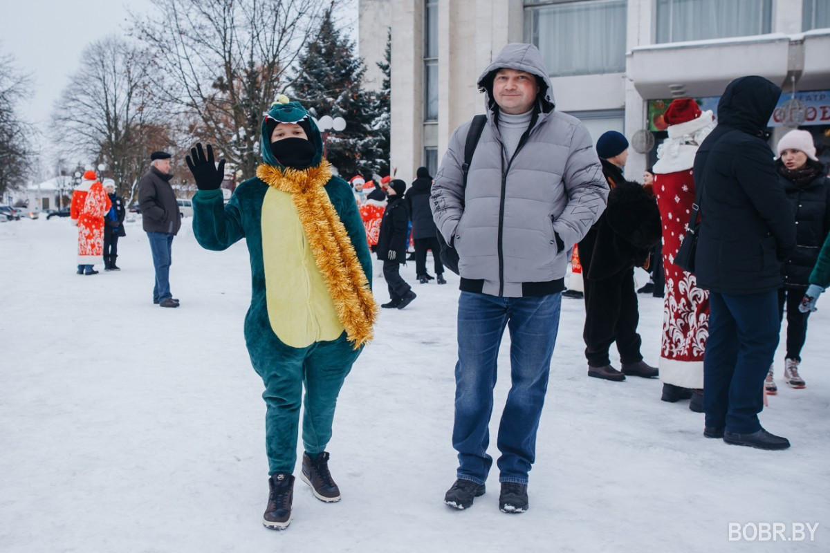 Новогодний парад в Бобруйске