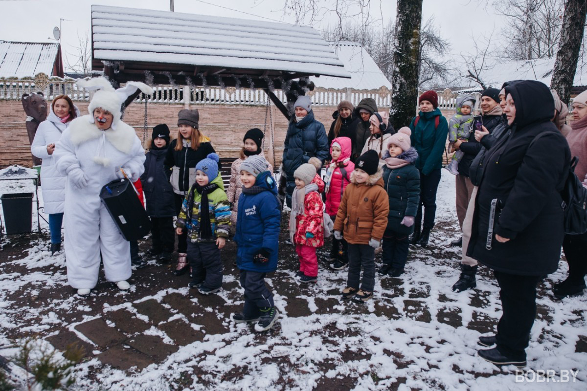 Маленькие бобруйчане спасали Новый год в детском парке
