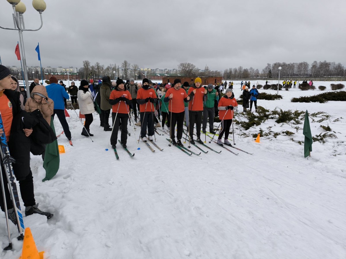 Работники Красного пищевика приняли участие в Бобруйской лыжне-2024