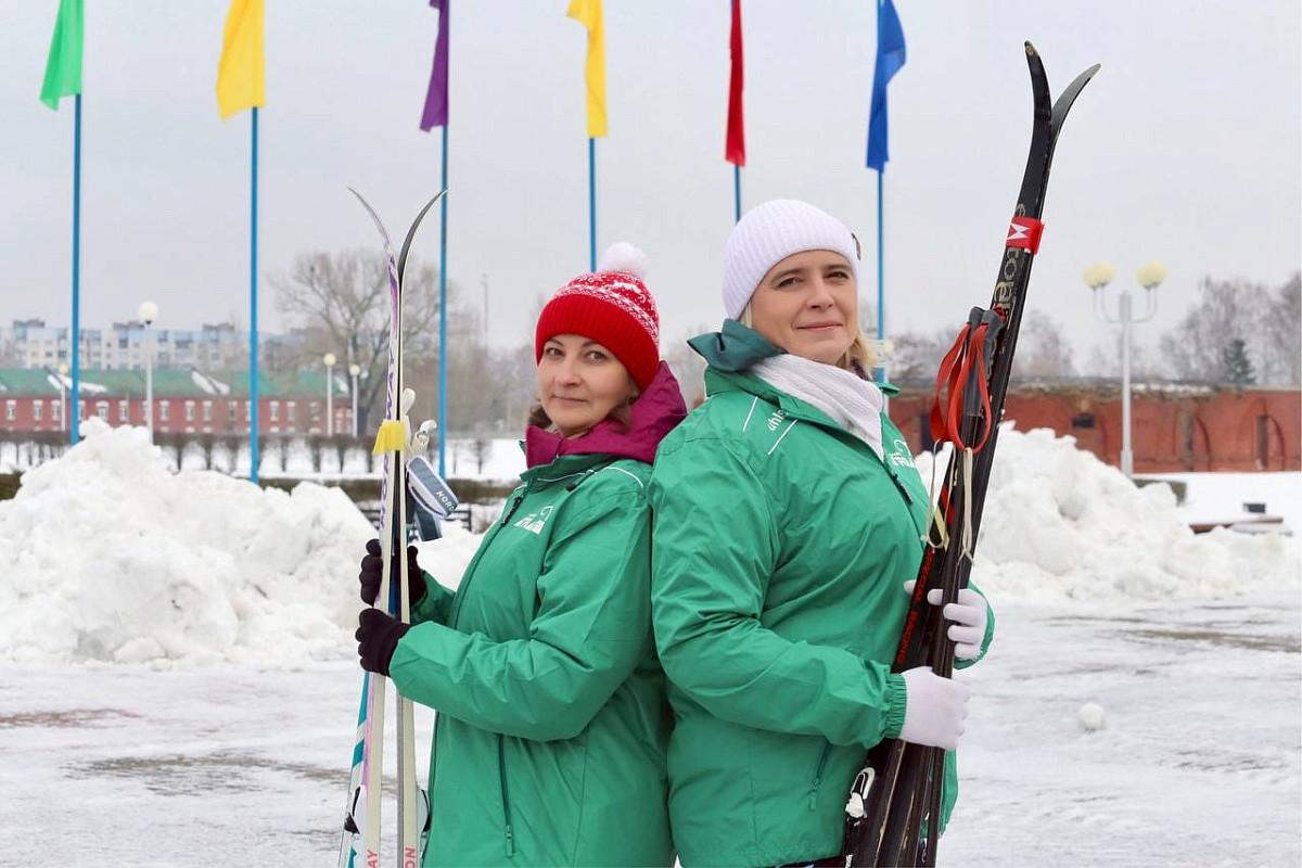 Коллектив ОАО «Бобруйскагромаш» принял участие в зимнем празднике «Бобруйская лыжня- 2024»!