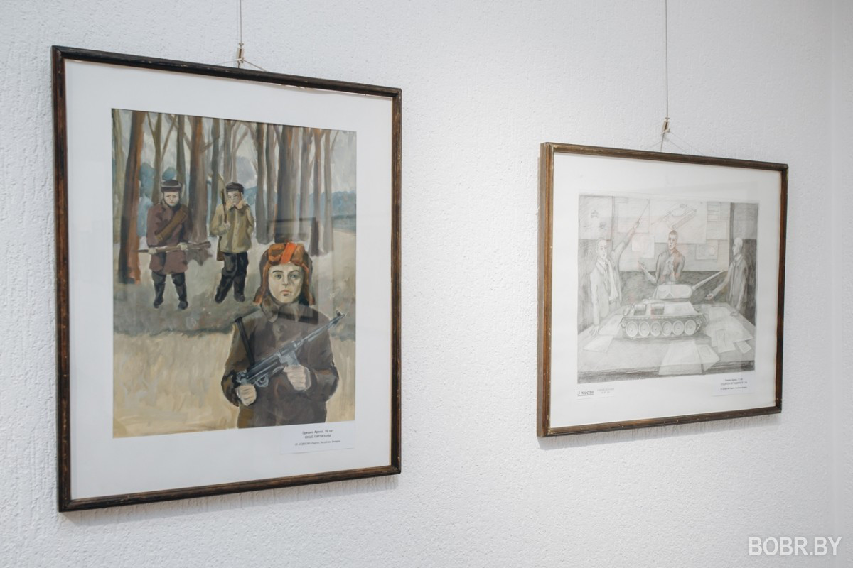 «Наследники Великой Победы»: В Минске открылась выставка картин юных художников из Бобруйска