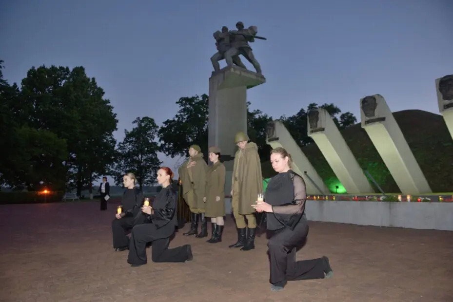 В Бобруйском районе на рассвете прошел митинг-реквием, посвященный началу Великой Отечественной войны