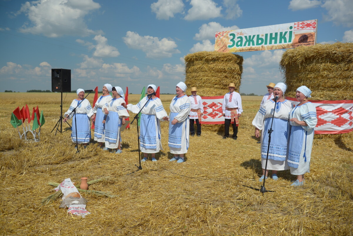 Районный праздник «Зажинки» прошел сегодня на поле ОАО «Невский-Агро».