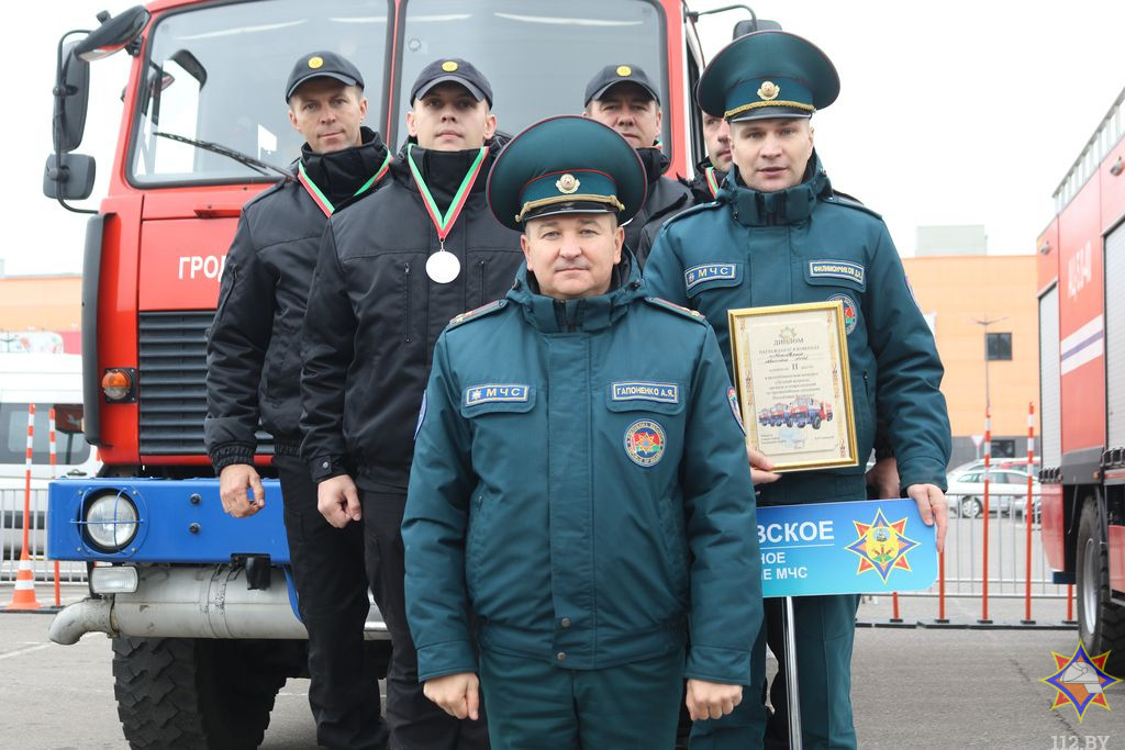 В Гродно завершился республиканский конкурс «Лучший водитель органов и подразделений МЧС».