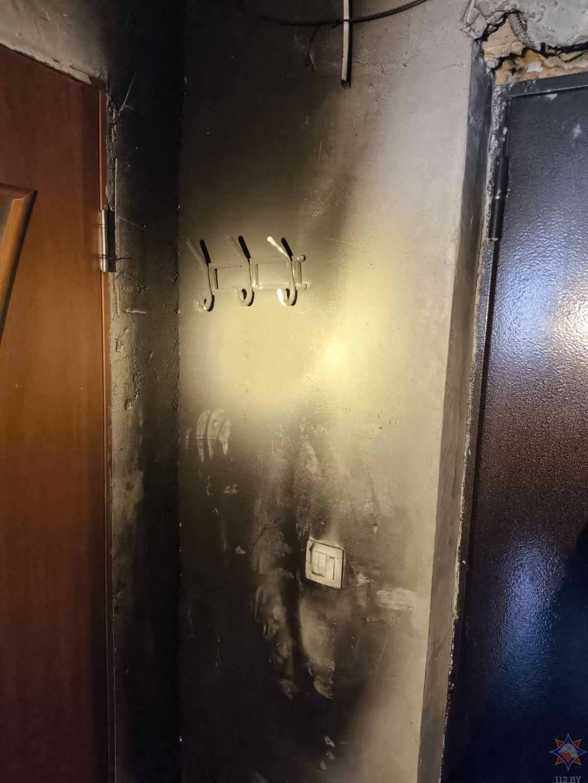 Пожар в общежитии Бобруйска по улице Октябрьской