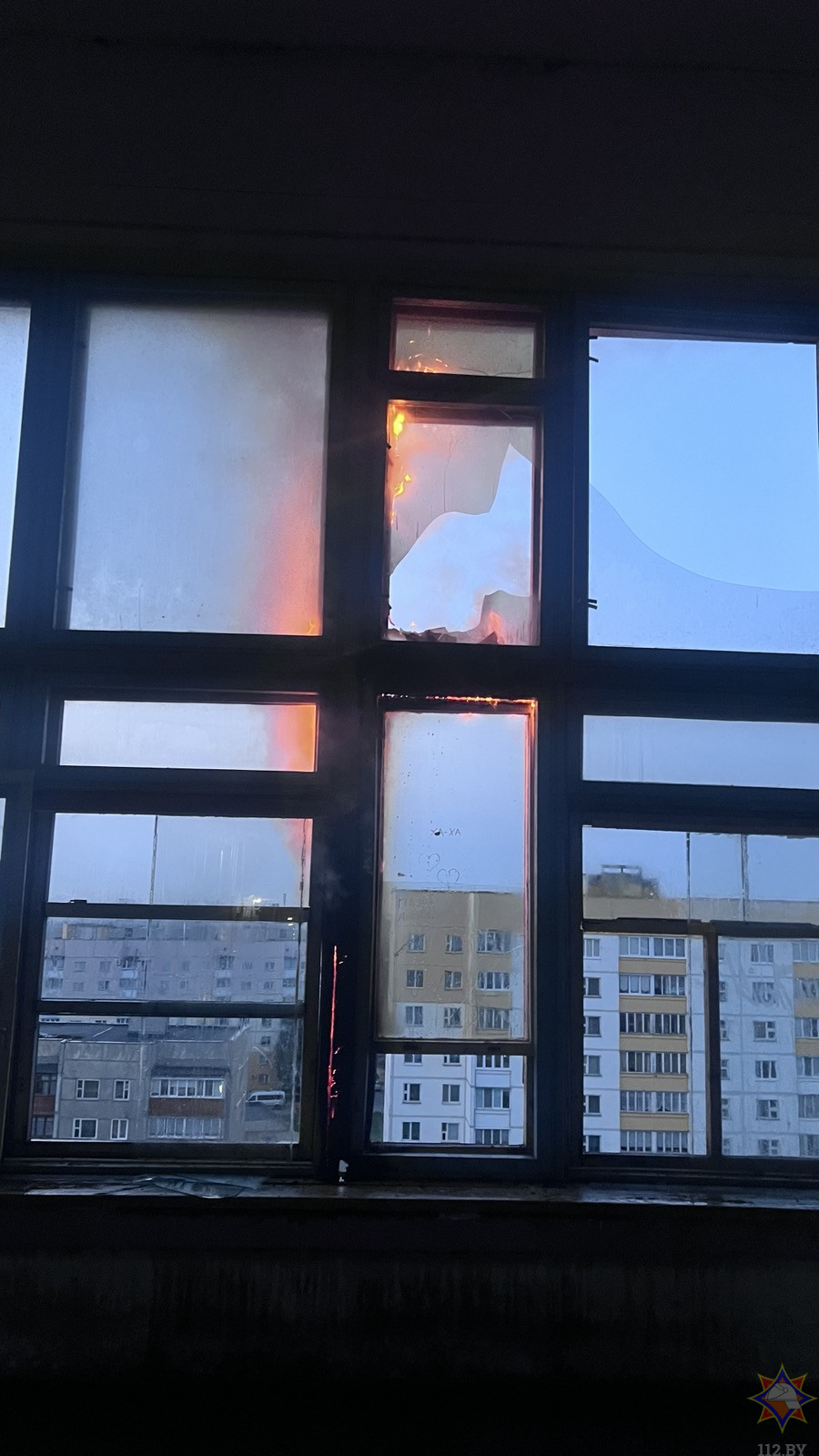 Пожар в общежитии на бульваре Молодежном