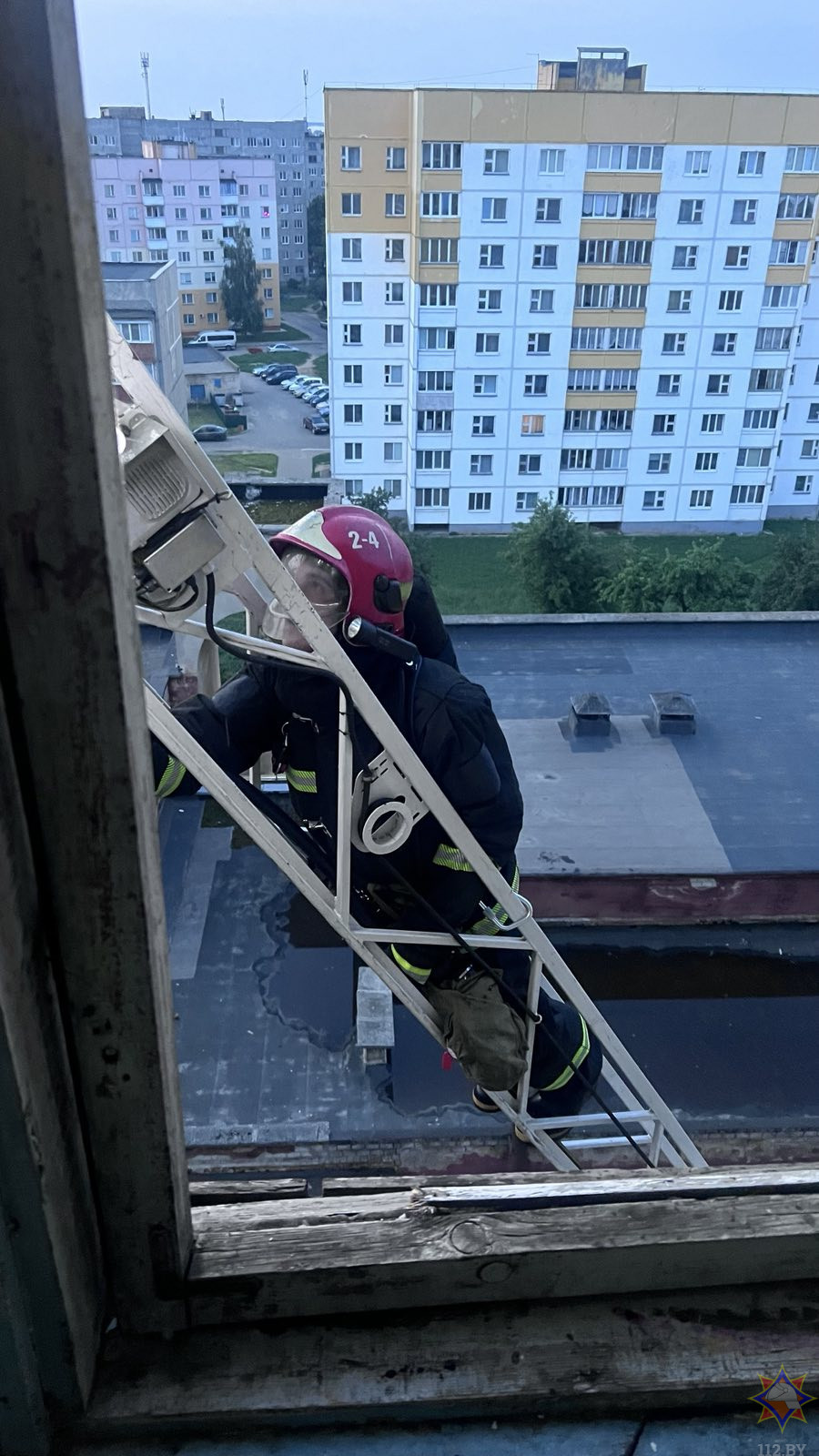 Пожар в общежитии на бульваре Молодежном