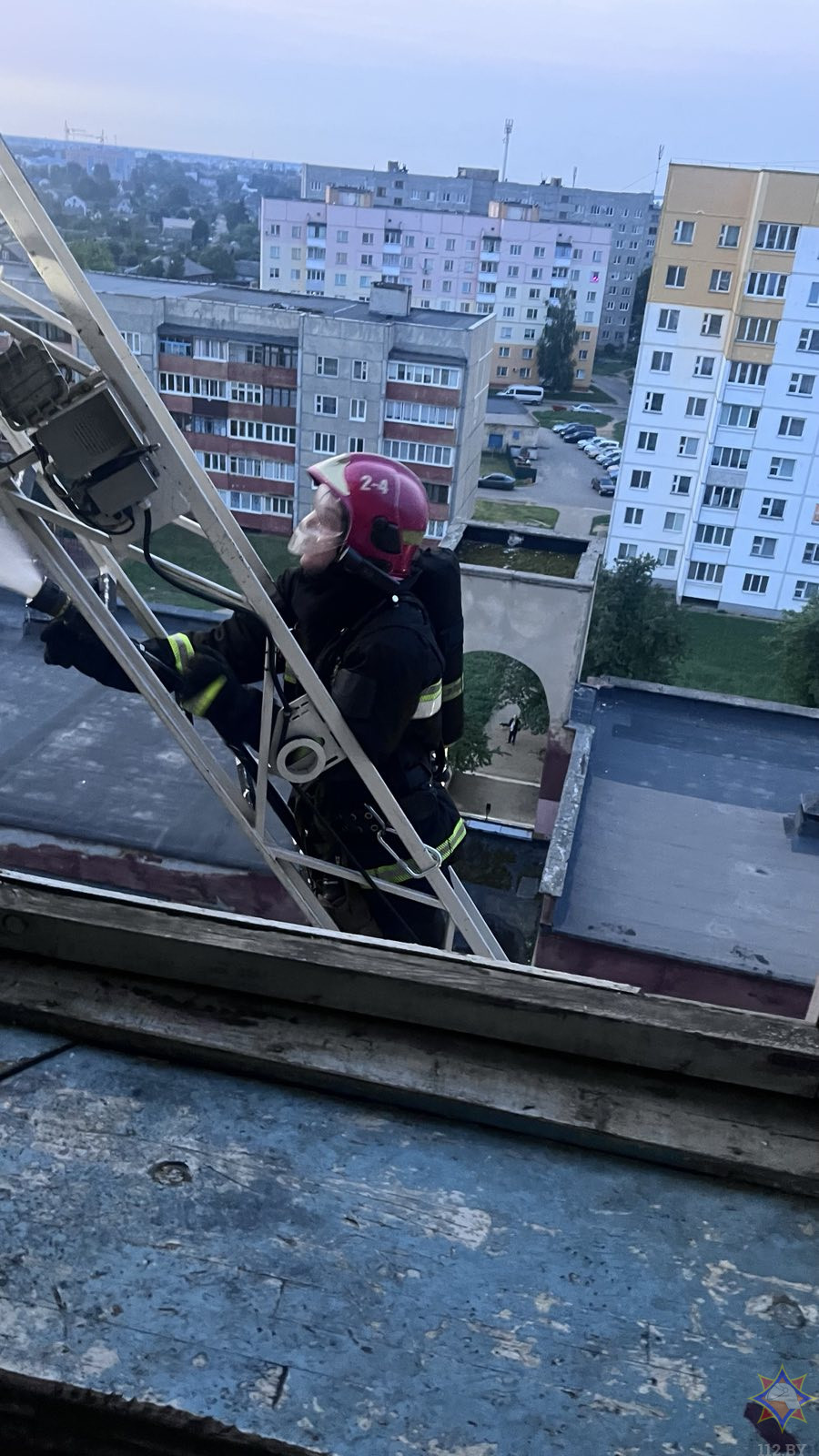 Пожар в общежитии на бульваре Молодежном