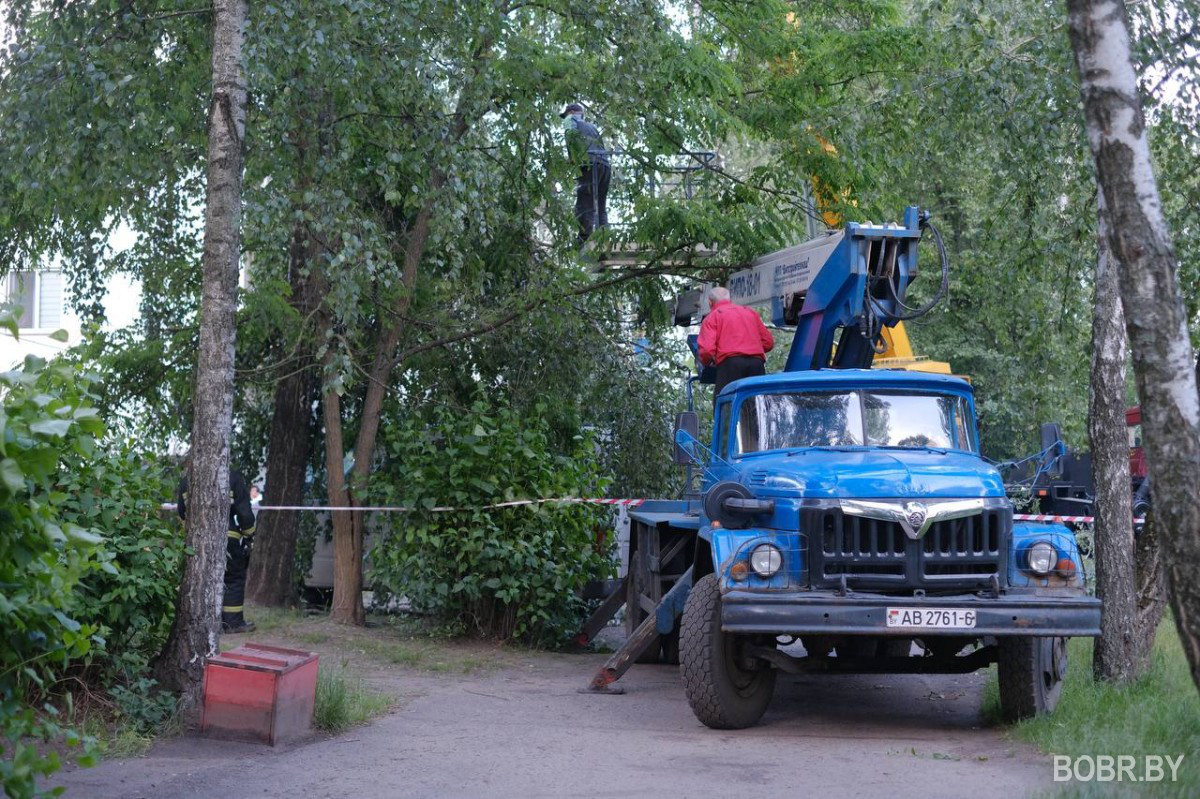 последствия непогоды в Бобруйске