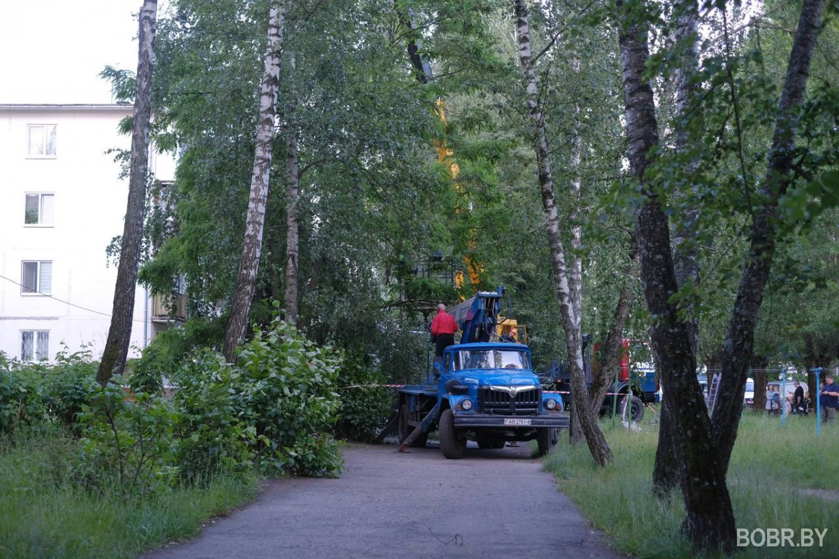 последствия непогоды в Бобруйске