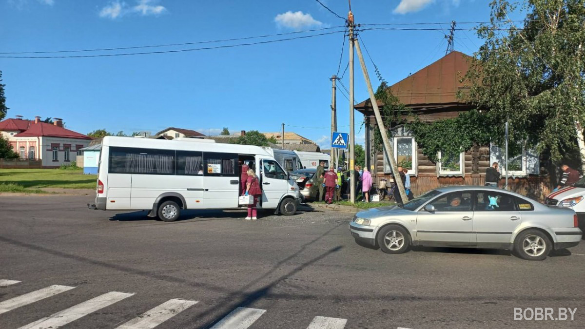 ДТП с маршруткой в Бобруйске