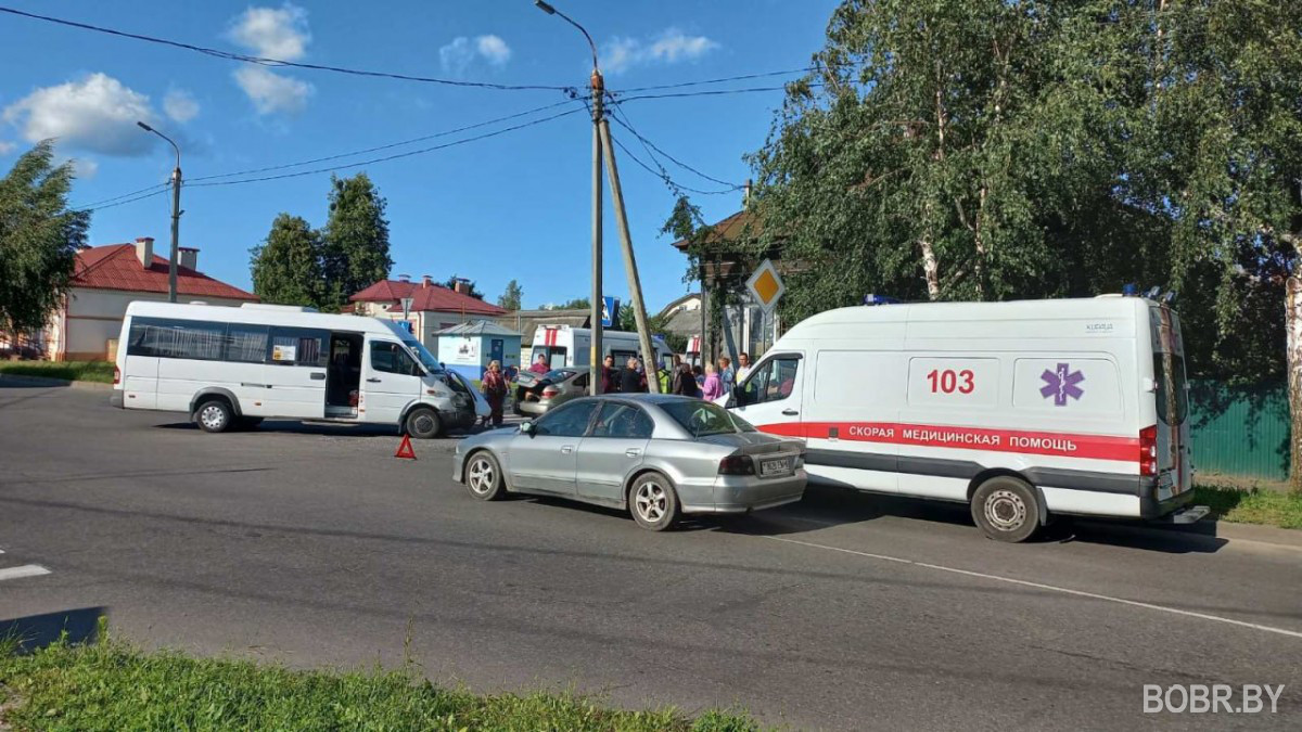 ДТП с маршруткой в Бобруйске