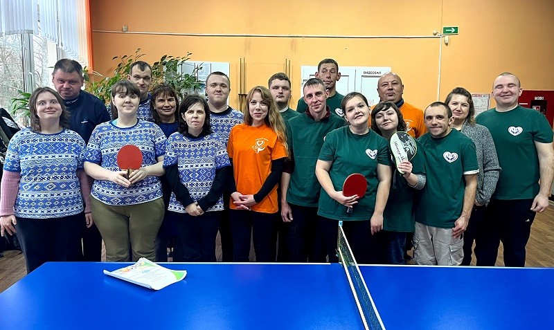 Соревнования по настольному теннису для посетителей ТЦСОН Ленинского и Первомайского районов прошли в Бобруйске