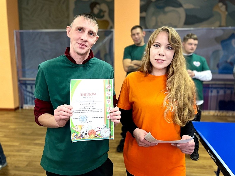 Соревнования по настольному теннису для посетителей ТЦСОН Ленинского и Первомайского районов прошли в Бобруйске