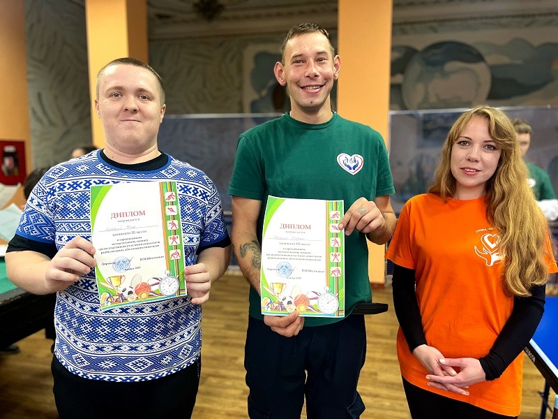 Соревнования по настольному теннису для посетителей ТЦСОН Ленинского и Первомайского районов прошли в Бобруйске