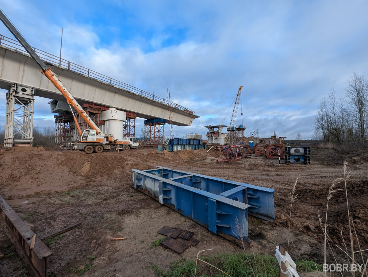 Ремонт моста через Березину, Бобруйск