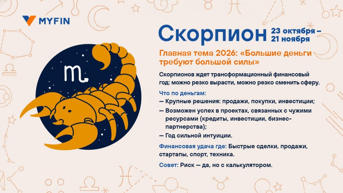 Финансовый успех обещают звезды в 2026 году. Кому?