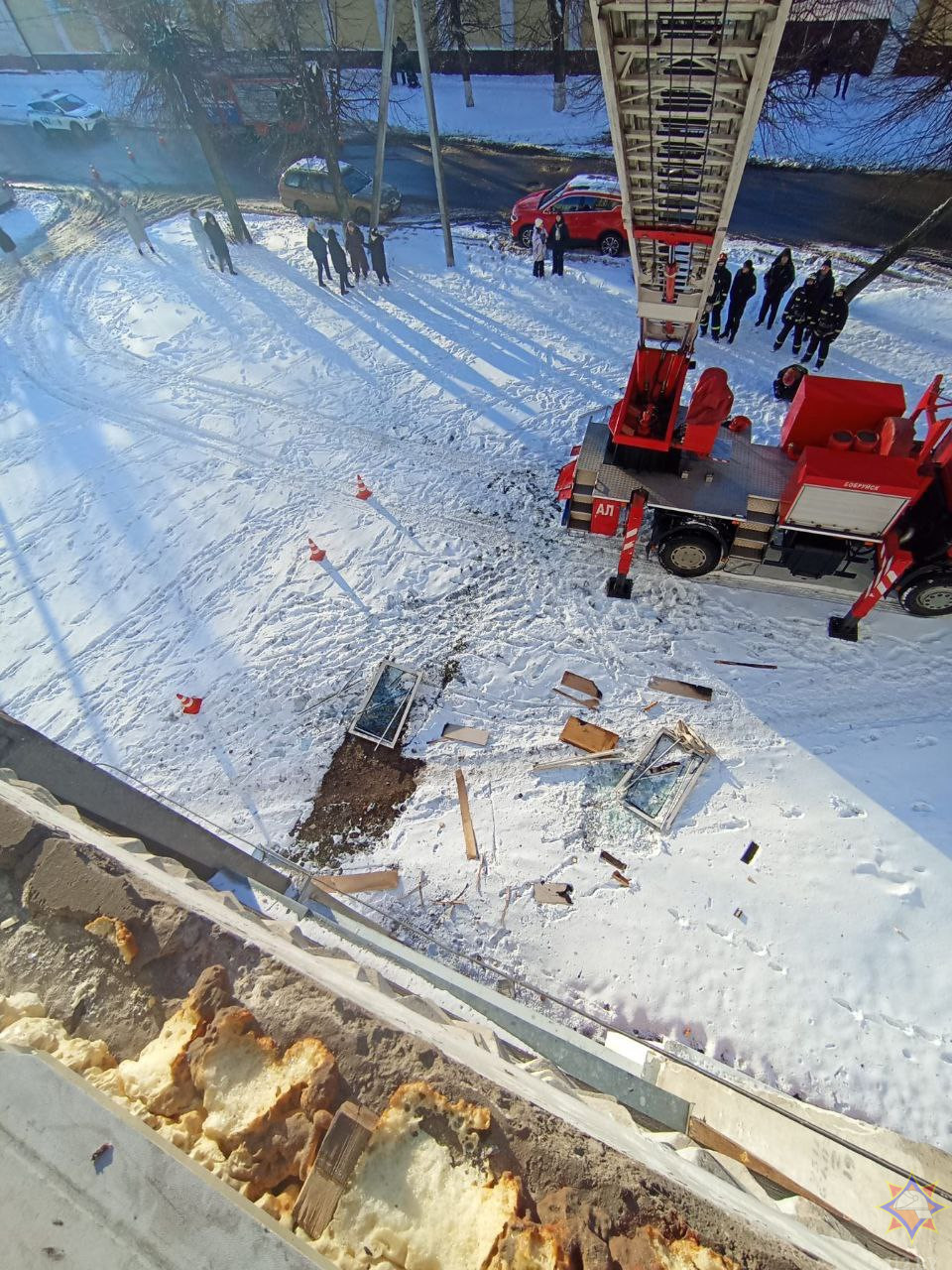 На улице Чонгарской в Бобруйске горел балкон девятиэтажного дома