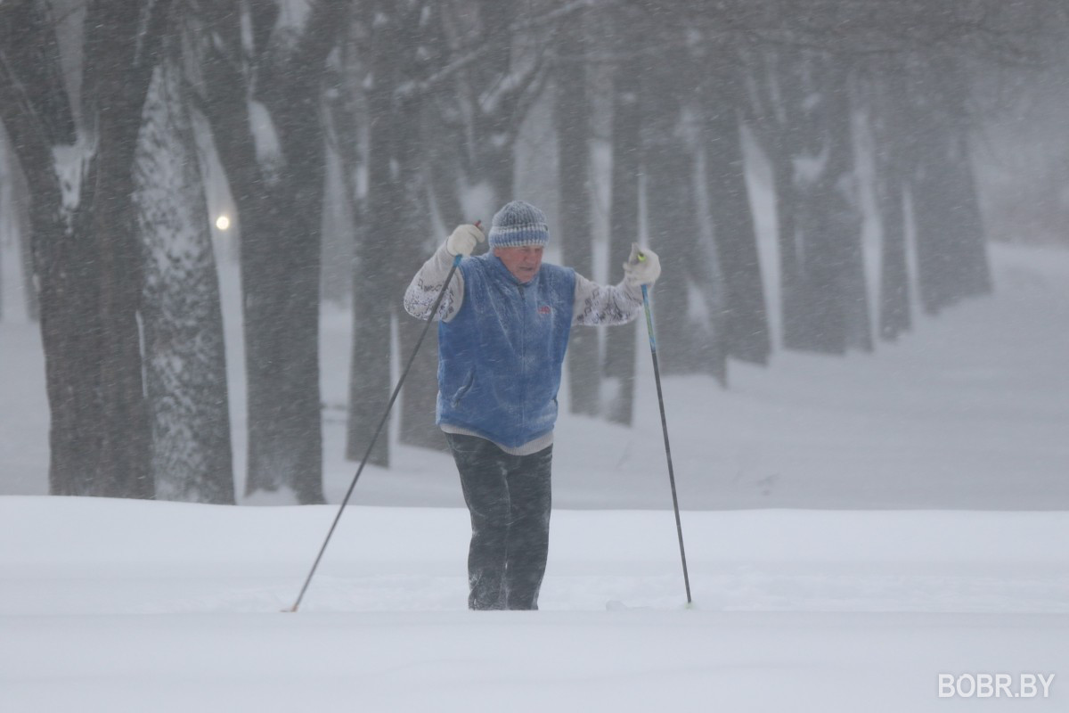 Снегопад в Бобруйске