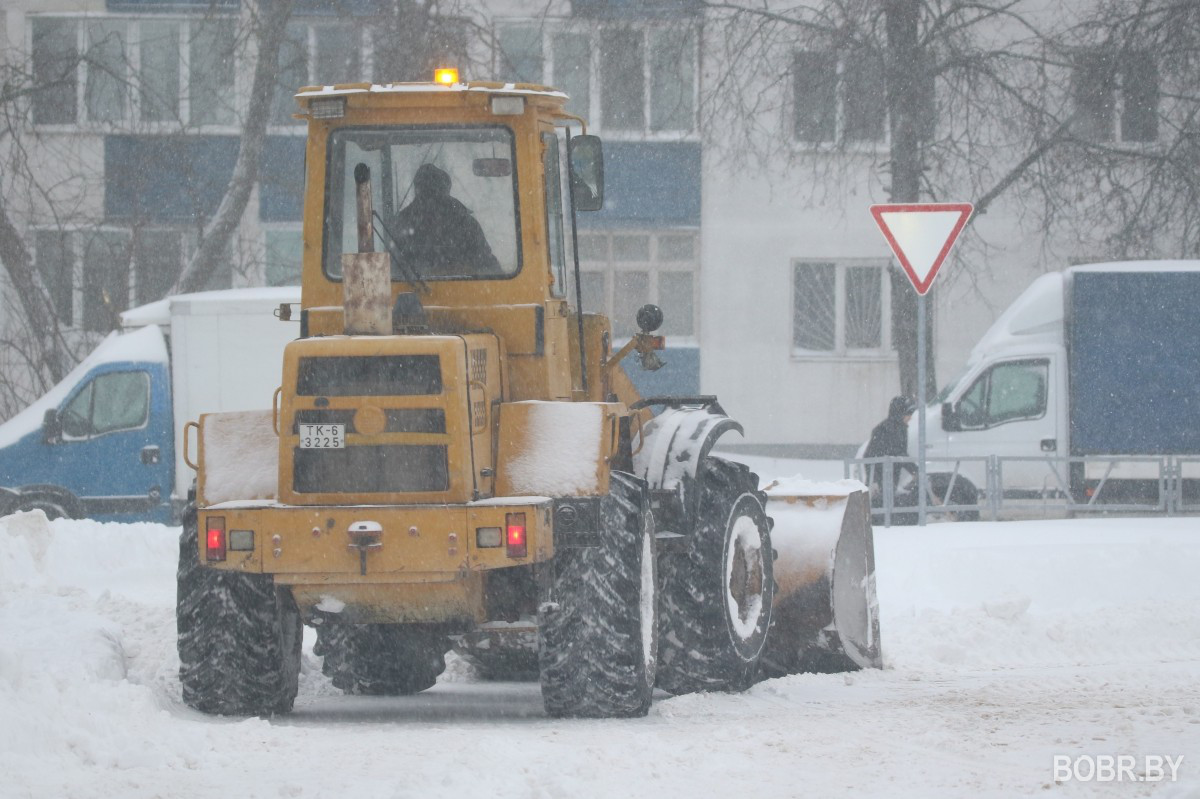 Снегопад в Бобруйске