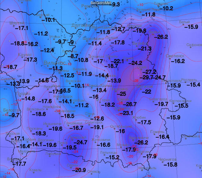 Это была, видимо, не самая холодная ночь зимы. Впереди опять тридцатки