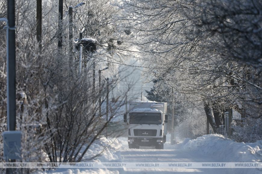 Как работают автолавки Бобруйского района в лютые холода