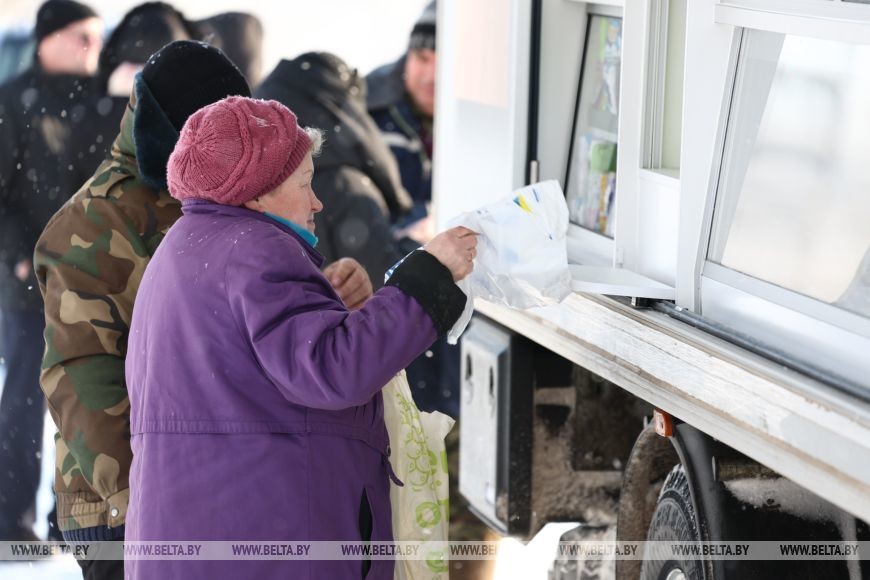 Как работают автолавки Бобруйского района в лютые холода