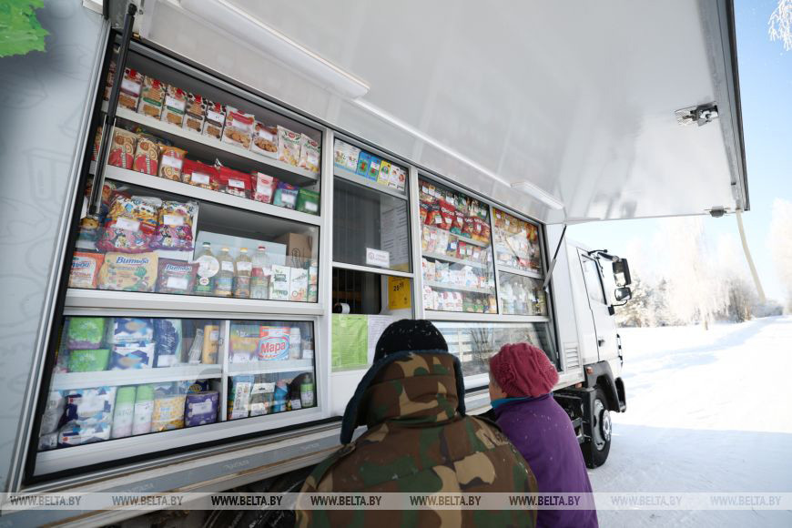 Как работают автолавки Бобруйского района в лютые холода