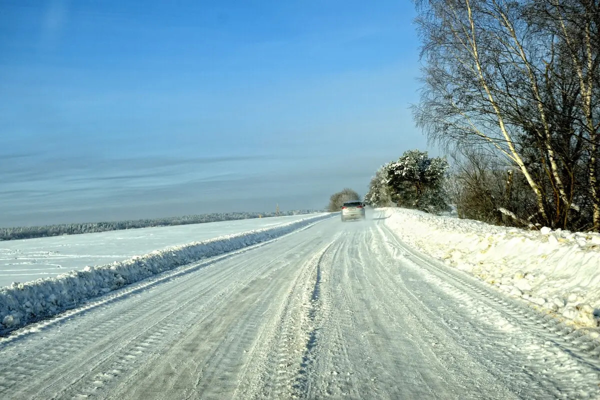 Бобруйский район в морозный день