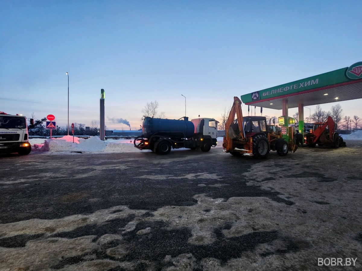 Бобруйск, автозаправка на Рогачевской