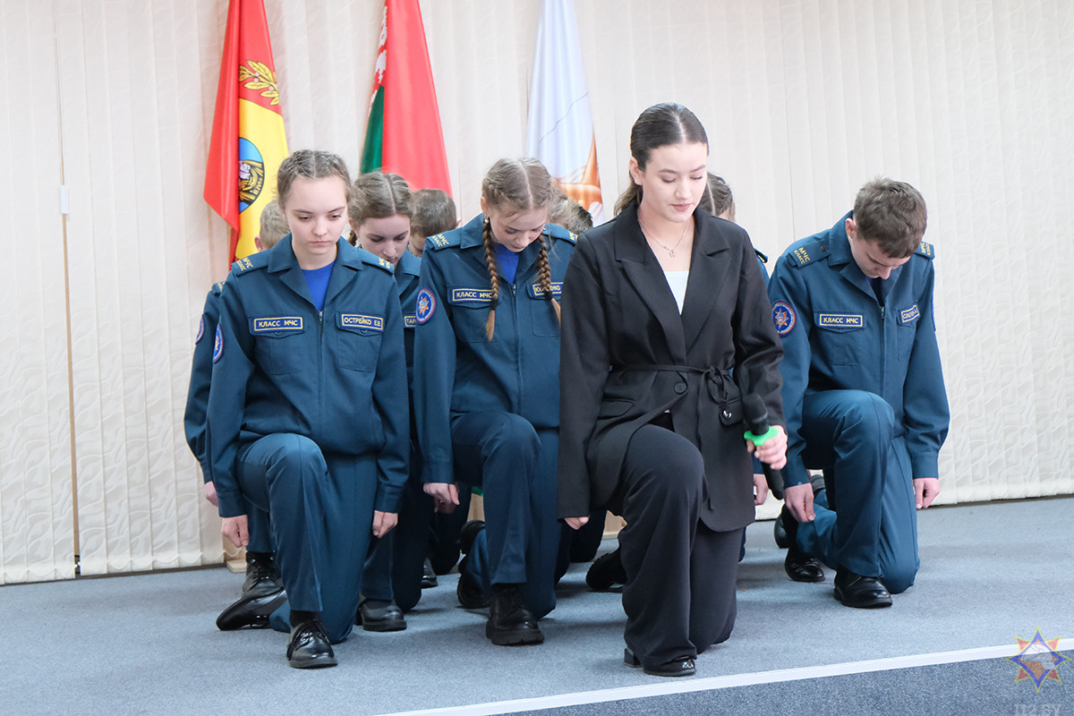 В средней школе №24  прошло торжественное посвящение в спасатели