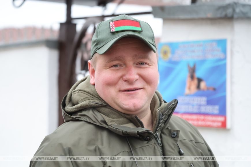 Как несут службу кинологи в Бобруйском отделе Департамента охраны