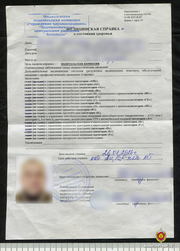 В Бобруйске раскрыта схема подделки документов для получения льгот и водительских прав В Бобруйске раскрыта схема подделки документов для получения льгот и водительских прав